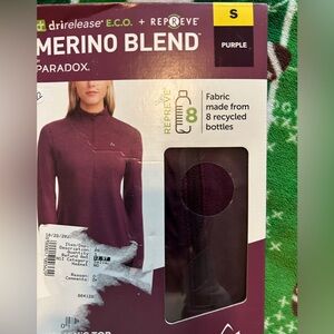 Paradox Merino Blend Top in Deep Purple
